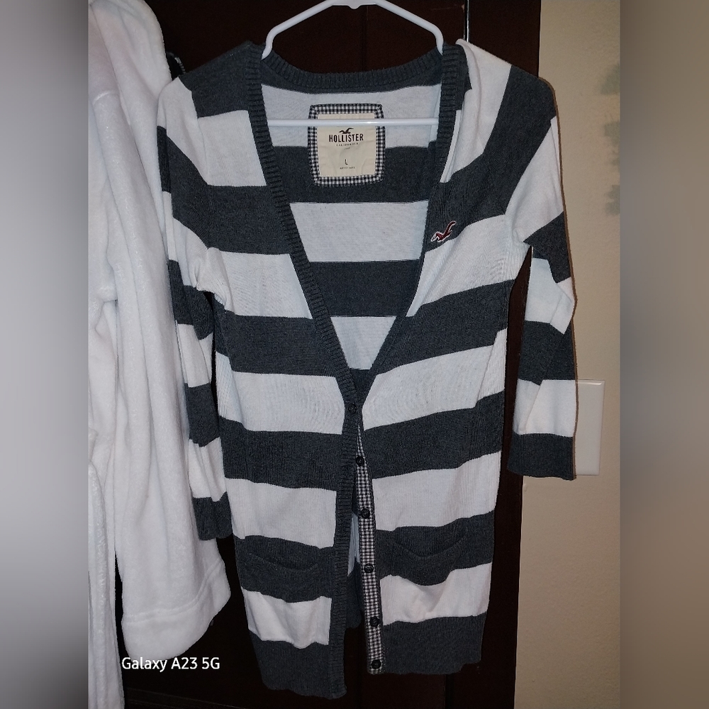 Hollister Button Up Sweater